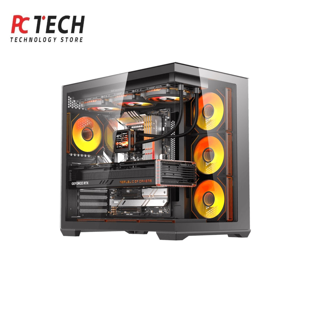 DARK FLASH C280 E-ATX Full Tower PC Case with High Airflow Design