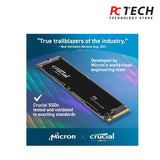 Crucial P3 Plus 2TB PCIe Gen4 3D NAND NVMe M.2 SSD