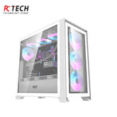 Darkflash DRX90 White PC Case with Aigo AT650 650W 80+ Bronze PSU