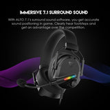 Fantech Alto 7.1 GH26 Gaming Headset, RGB, Drivers 50mm, Black