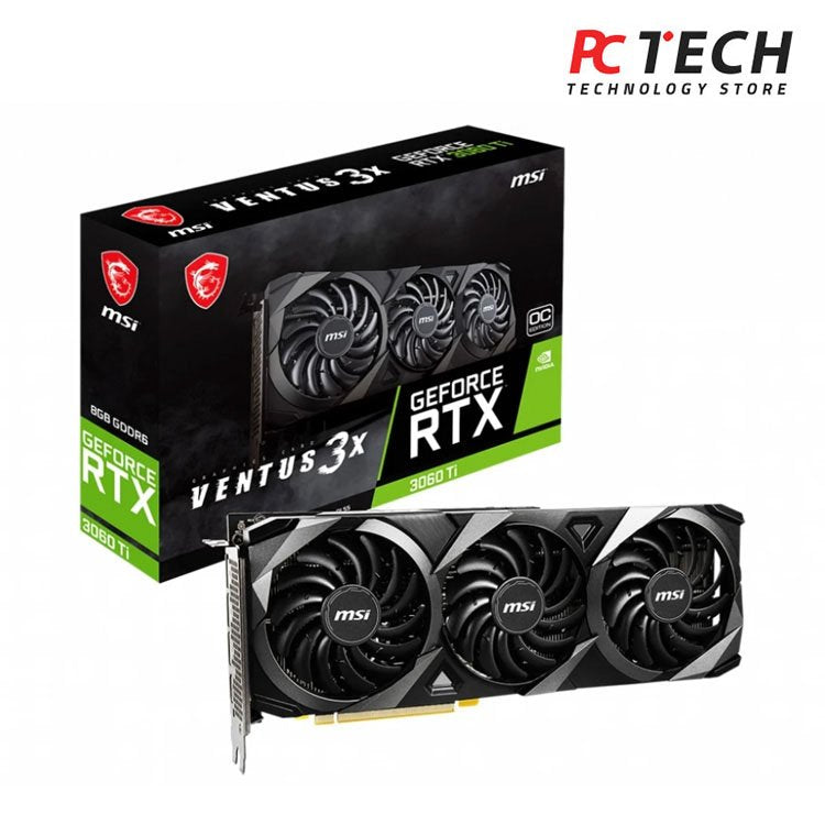 MSI Ventus 3X GeForce RTX 3060 Ti 8GB GDDR6 – TRAY VERSION