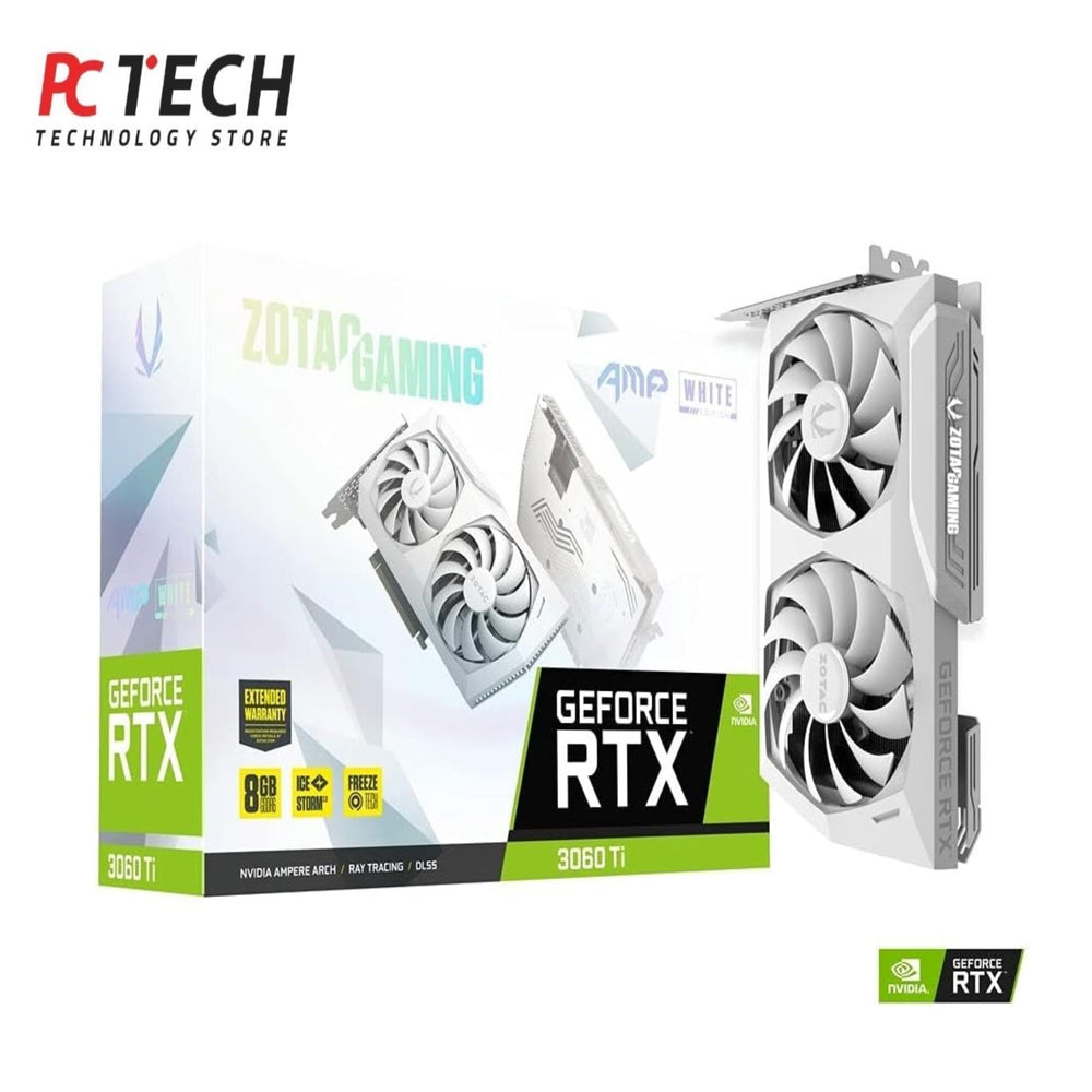 ZOTAC Twin Edge White - RTX 3060 Ti 8GB Graphics Card – Tray Version