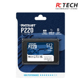 Patriot P220 SSD 512GB SATA 3 Internal Solid State Drive 2.5
