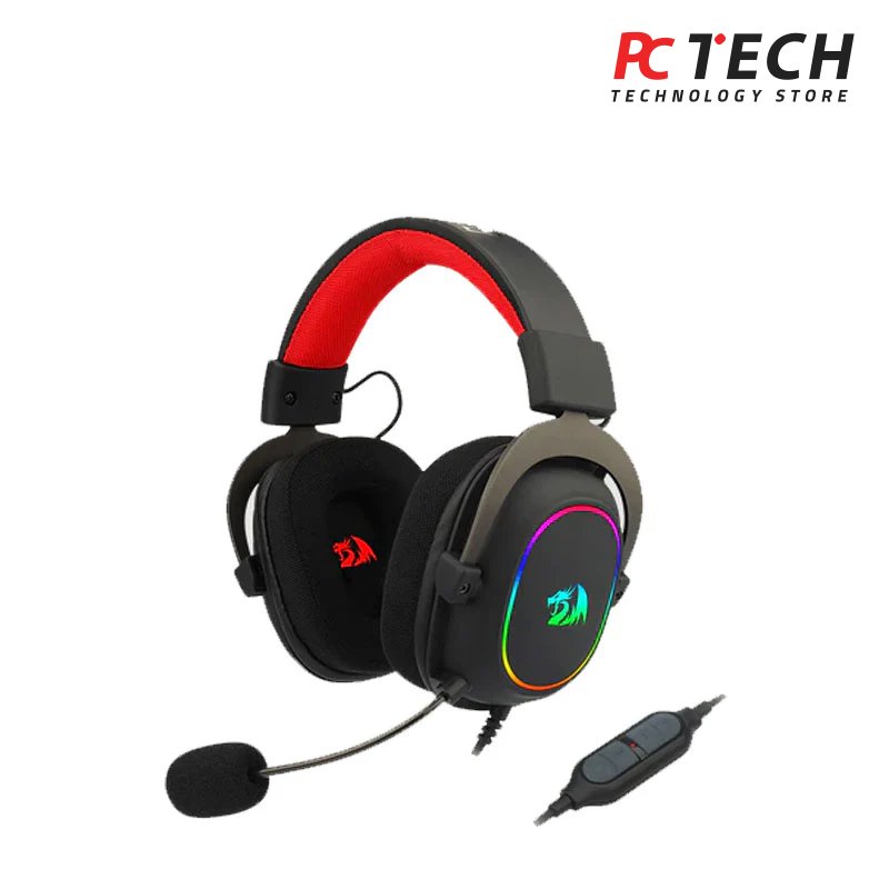 Redragon H510 Zeus X Wired Gaming Headset, 7.1 Surround, Detachable Microphone
