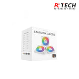XIGMATEK Starlink Arctic Smart Link Fan Argb 3 Fans With Remote and Controller Fan