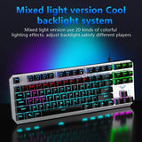 AULA F3087 TKL Mechanical Gaming Keyboard – Blue Switch – Rainbow backlight | Black / Silver