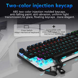 AULA F3087 TKL Mechanical Gaming Keyboard – Blue Switch – Rainbow backlight | Black / Silver