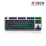 AULA F3087 TKL Mechanical Gaming Keyboard – Blue Switch – Rainbow backlight | Black / Silver