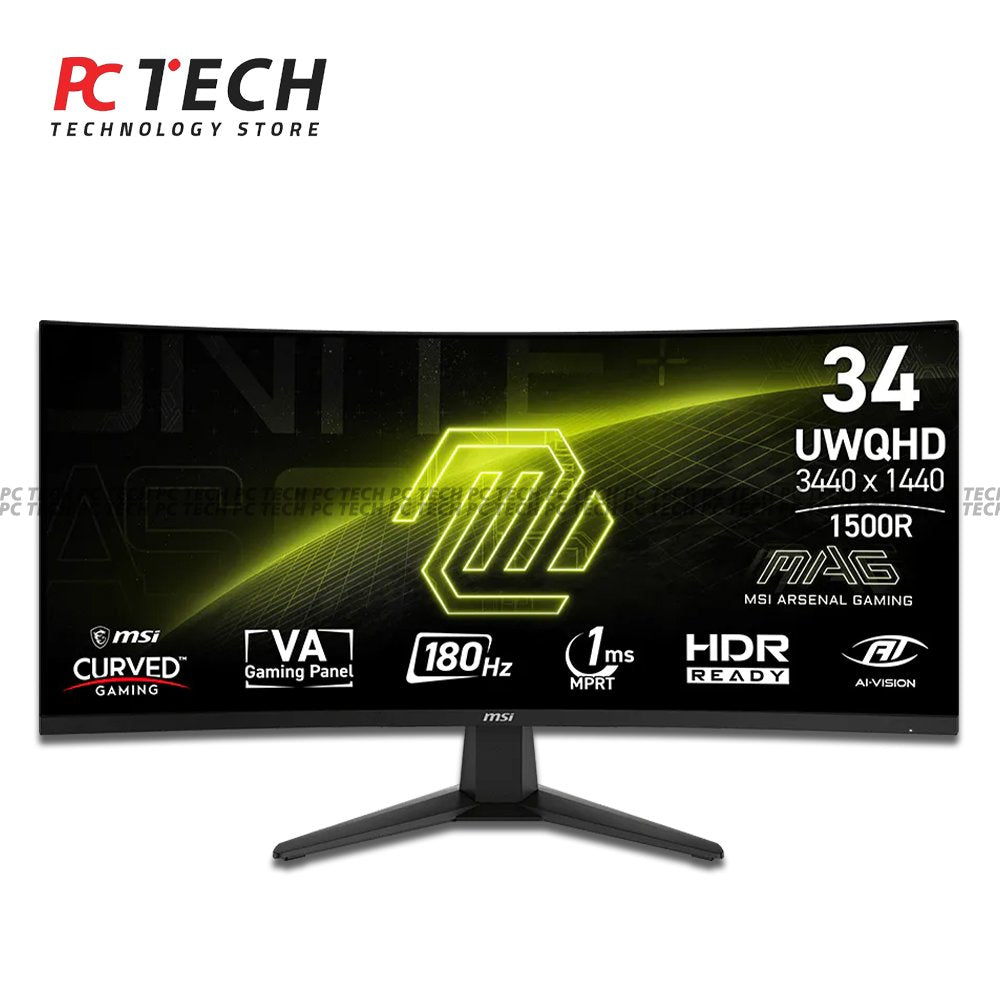 MSI MAG346CQ 34" UWQHD Curved VA Gaming Monitor