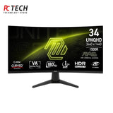 MSI MAG 346CQ 34″ Curved UWQHD Gaming Monitor | 180Hz | 1ms
