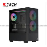 AEROCOOL B508A Flow Black Case Combo with 650W 80+ Bronze Power Supply
