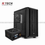 AEROCOOL B508A Flow Black Case Combo with 650W 80+ Bronze Power Supply