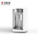 DARKFLASH DY470 White ATX Gaming PC Case with High Airflow