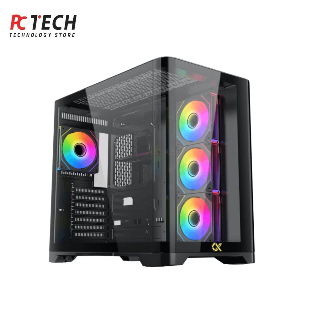 Xigmatek Crystal Storm Gaming Case – Curved Tempered Glass