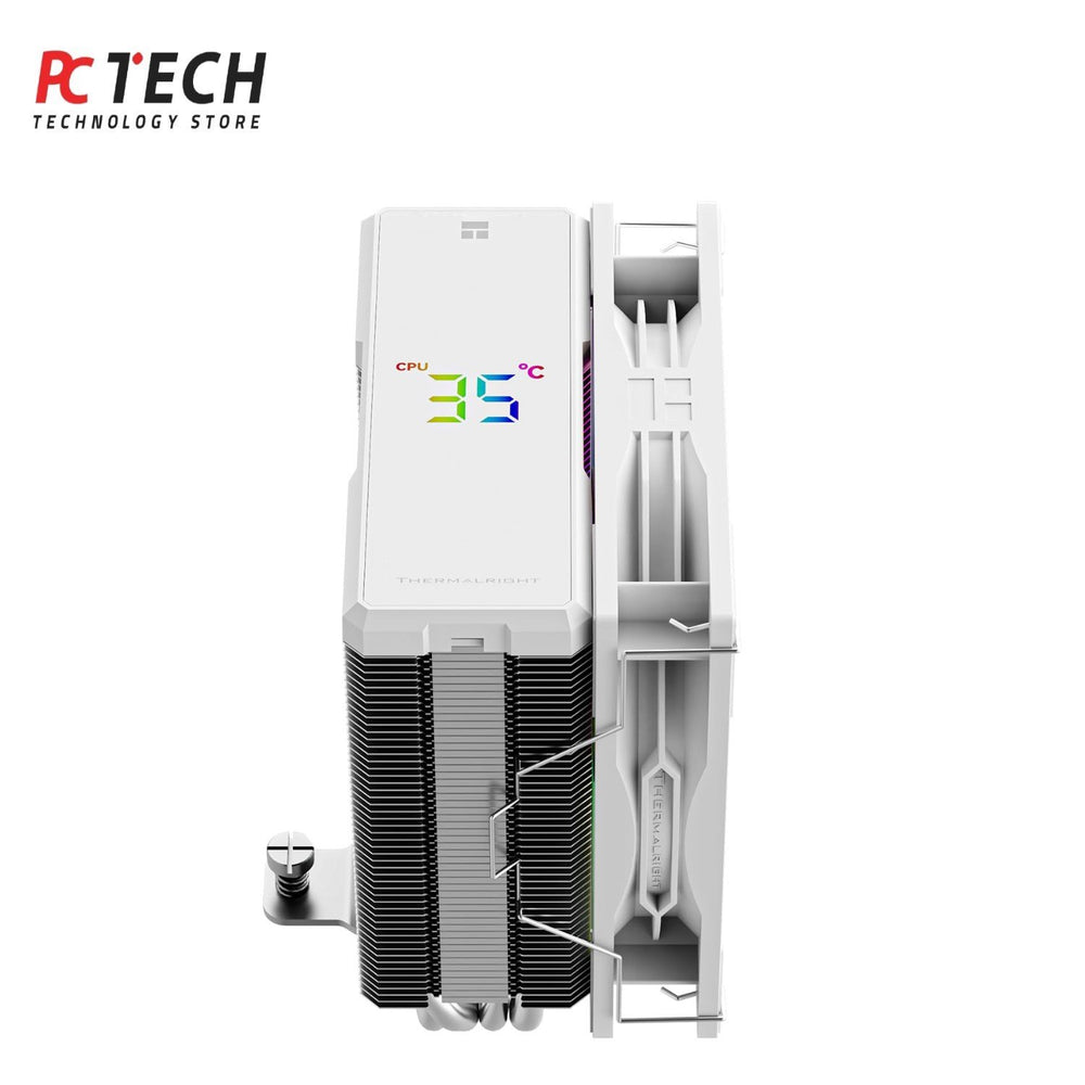 Thermalright Assassin X 120R Digital ARGB White – CPU Air Cooler with Digital Display