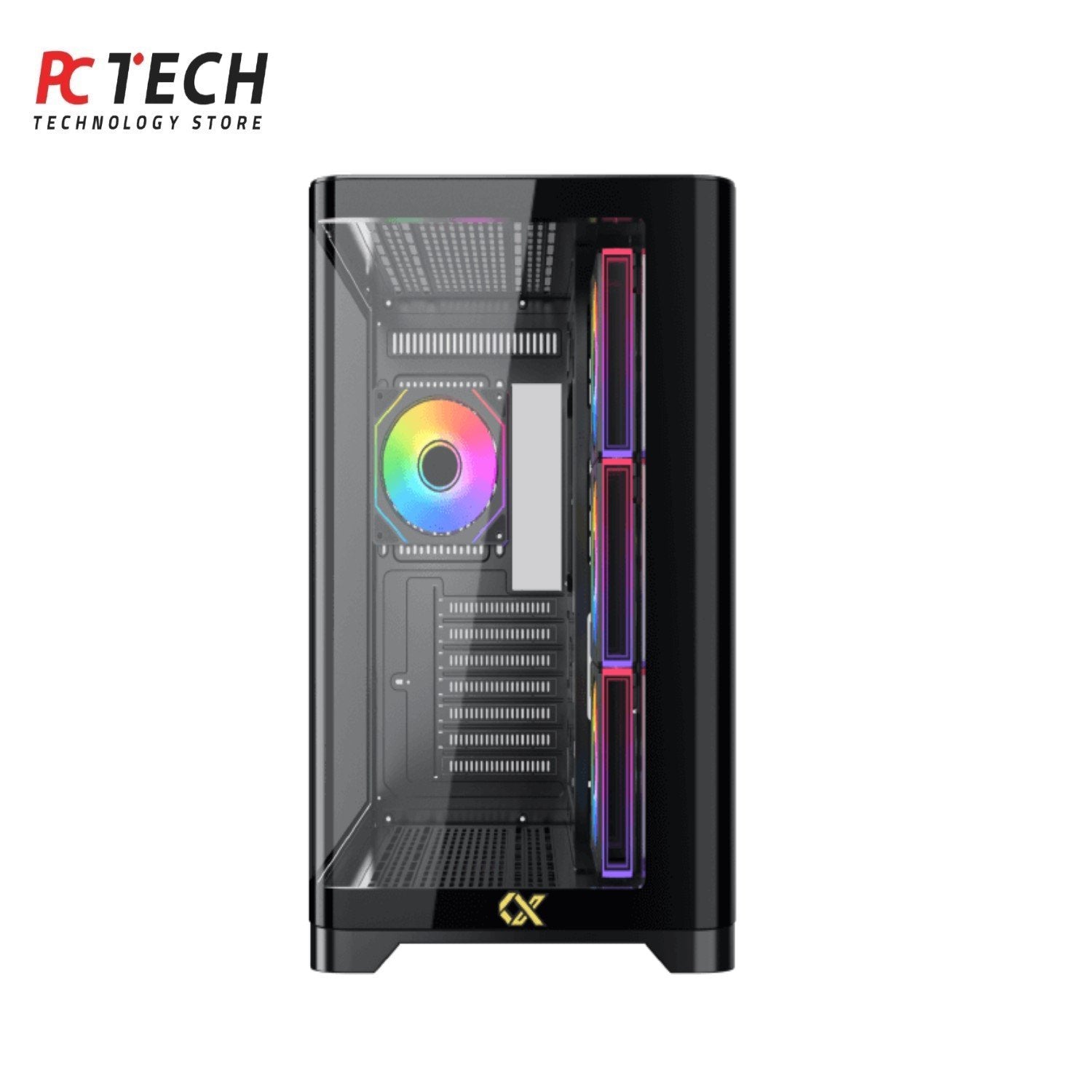 Xigmatek Crystal Storm Gaming Case – Curved Tempered Glass