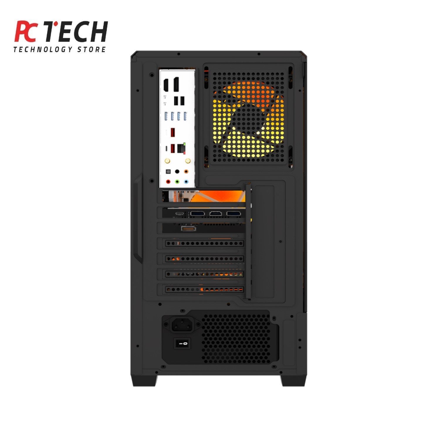 DarkFlash C365 Gaming Case with GP650W 80+ Bronze Power Supply