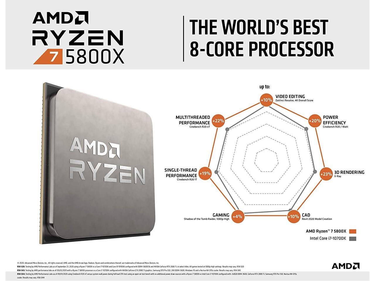 AMD Ryzen 7 5800X Desktop Processor