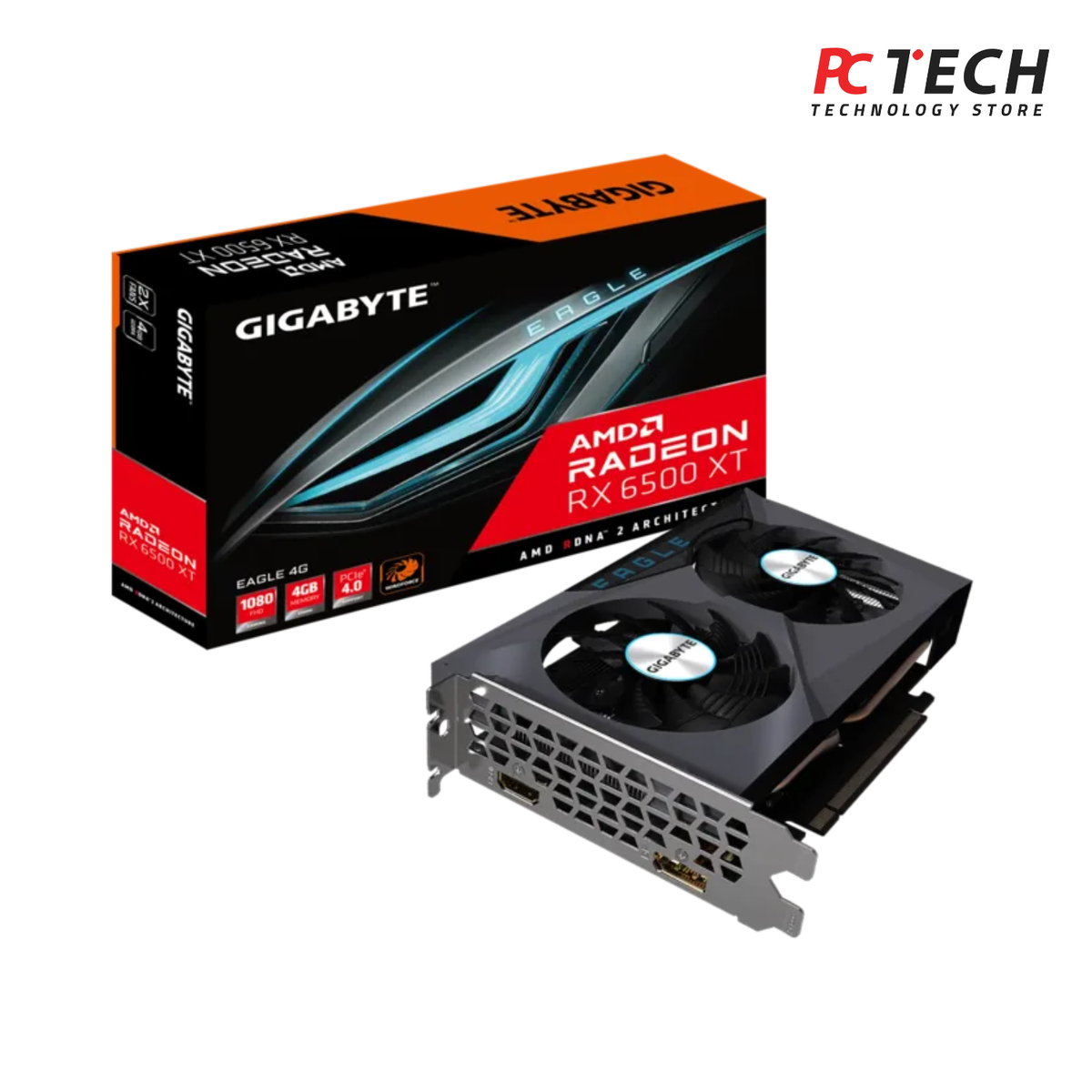 Radeon™ RX 6500 XT EAGLE 4G Gigabyte Gaming Graphics Card  | TRAY Version