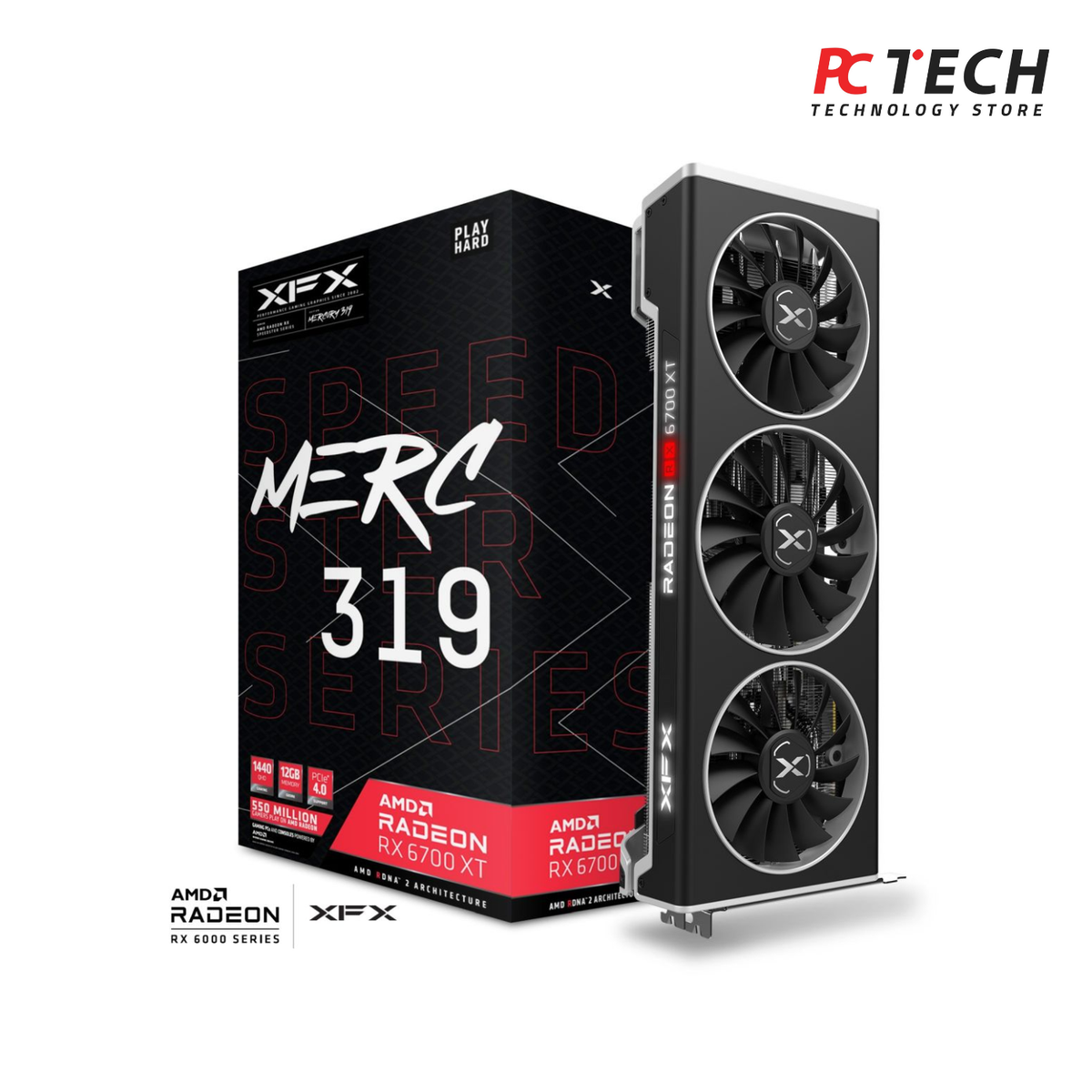 XFX MERC 319 RX 6700 XT 12GB Gaming GPU