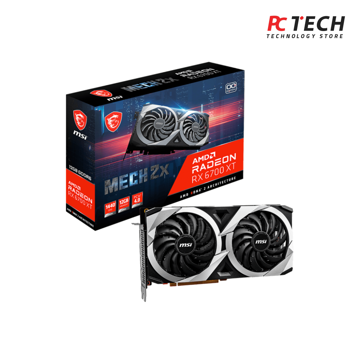 RX 6700 XT MECH 2X 12G OC MSI Gaming Graphics Card