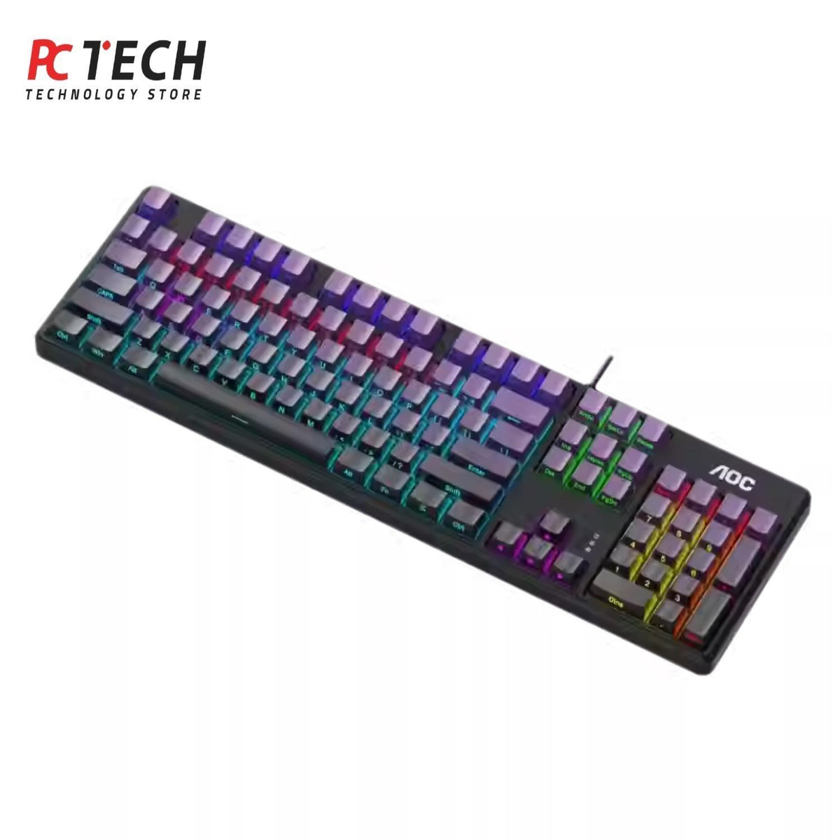 AOC GK290 RGB Gaming Keyboard for PC – USB Wired