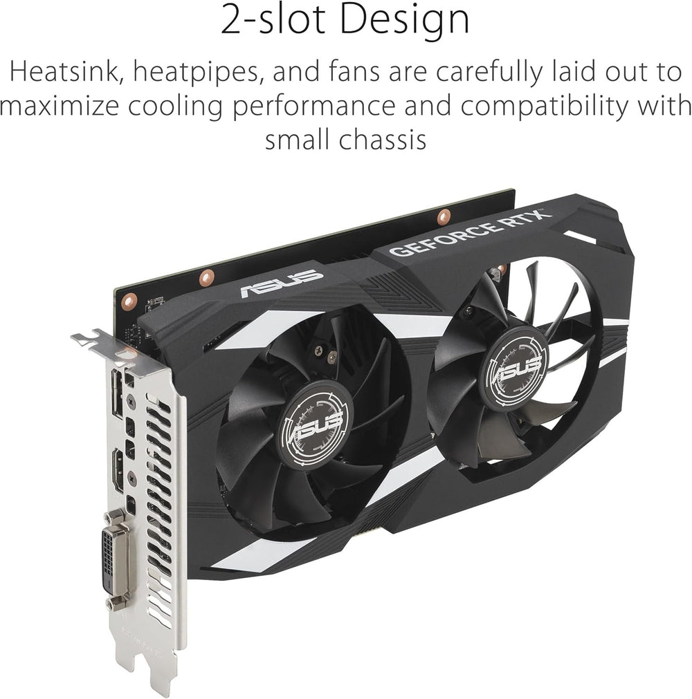 ASUS Dual GeForce RTX 3050 6GB Graphics Card | Ray Tracing & DLSS Performance