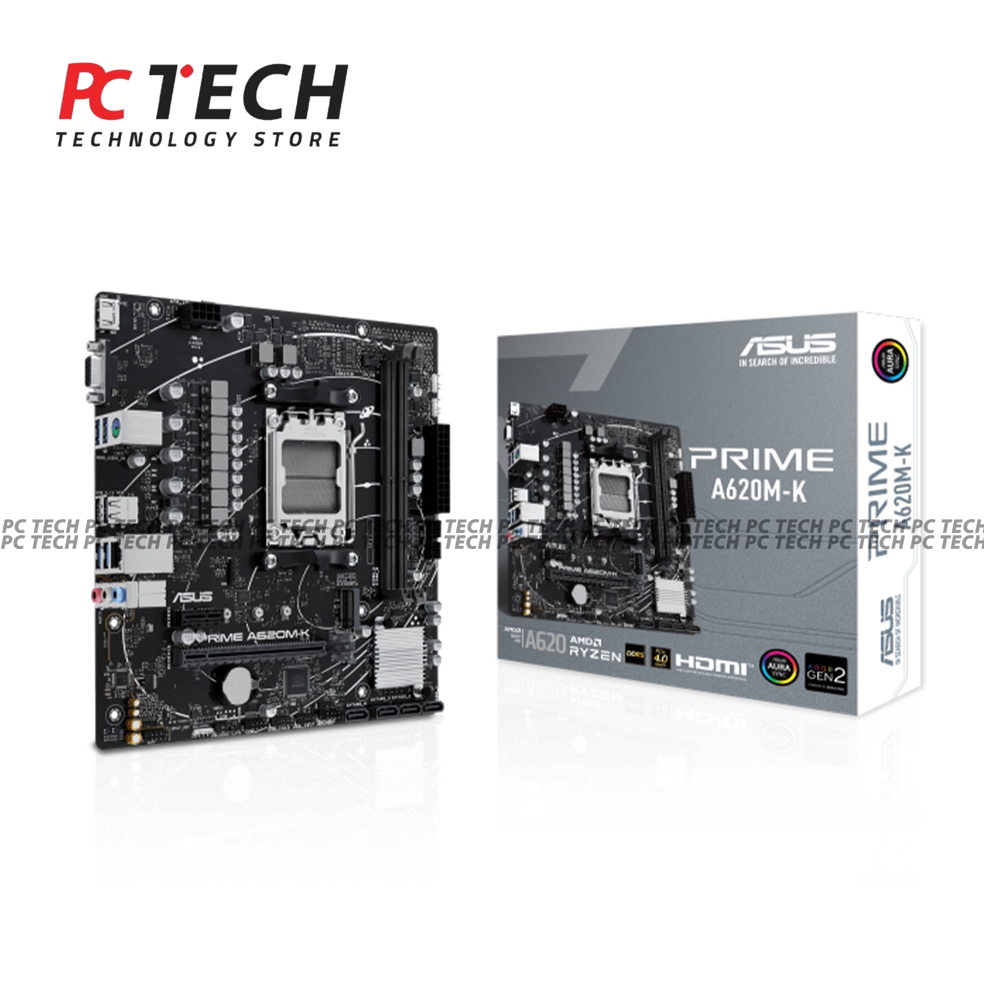 ASUS Prime A620M-K | AMD AM5 DDR5 Motherboard