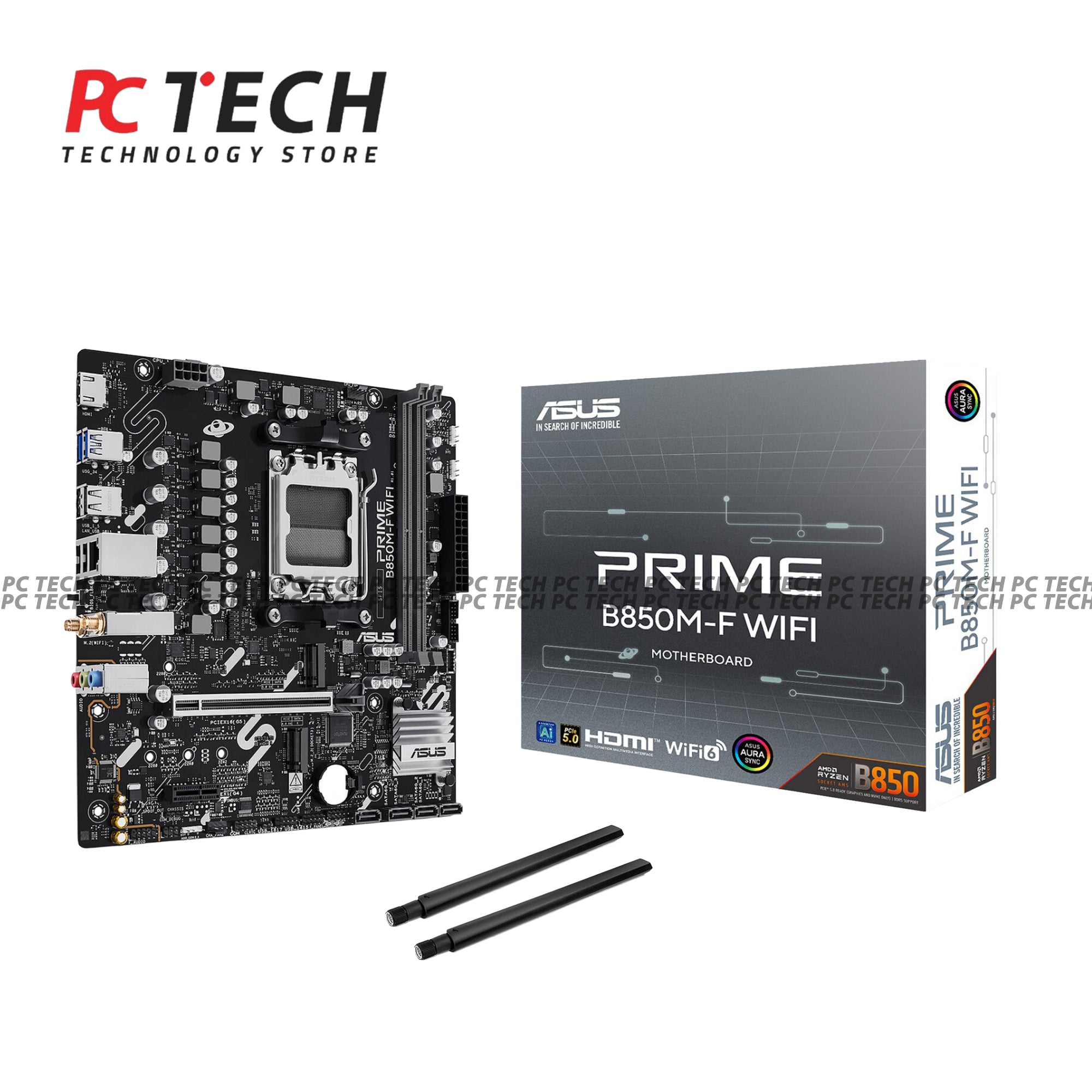 ASUS Prime B850M-F WiFi | AMD AM5 DDR5 Gaming Motherboard