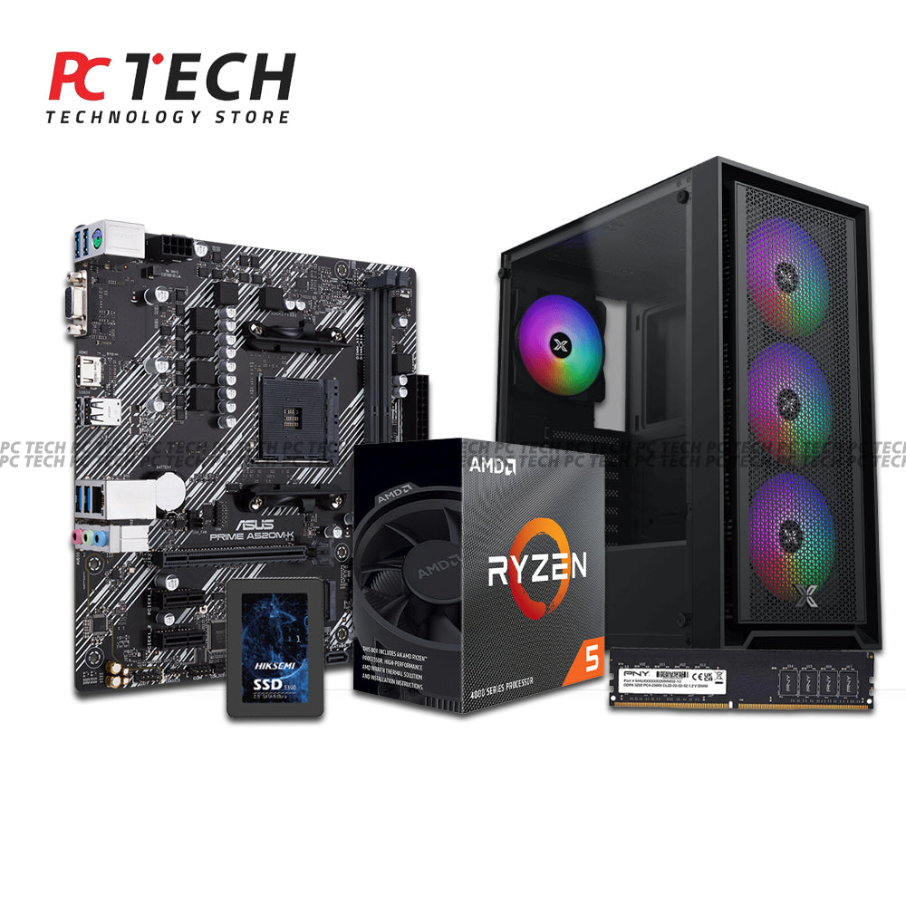 AMD Ryzen 5 4650G PC Bundle | 8GB RAM | 128GB SSD