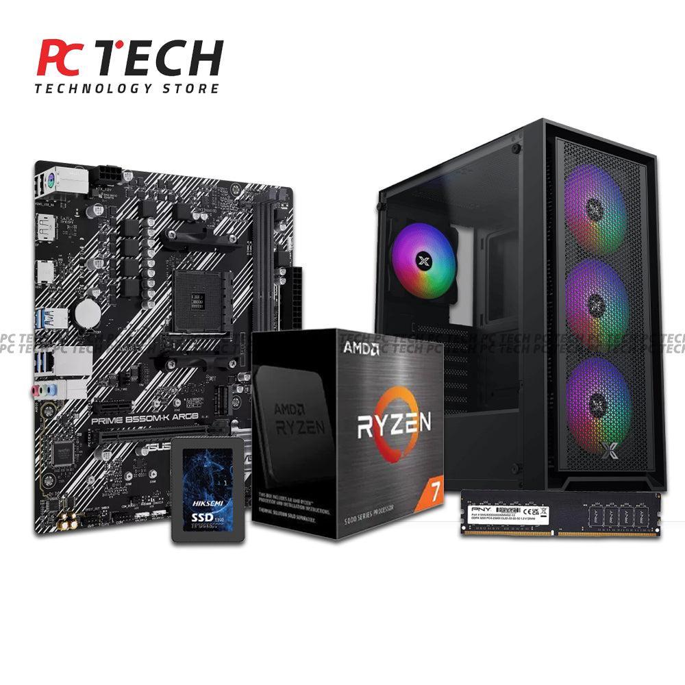 AMD Ryzen 7 5700G PC Bundle | 16GB RAM | 256GB SSD