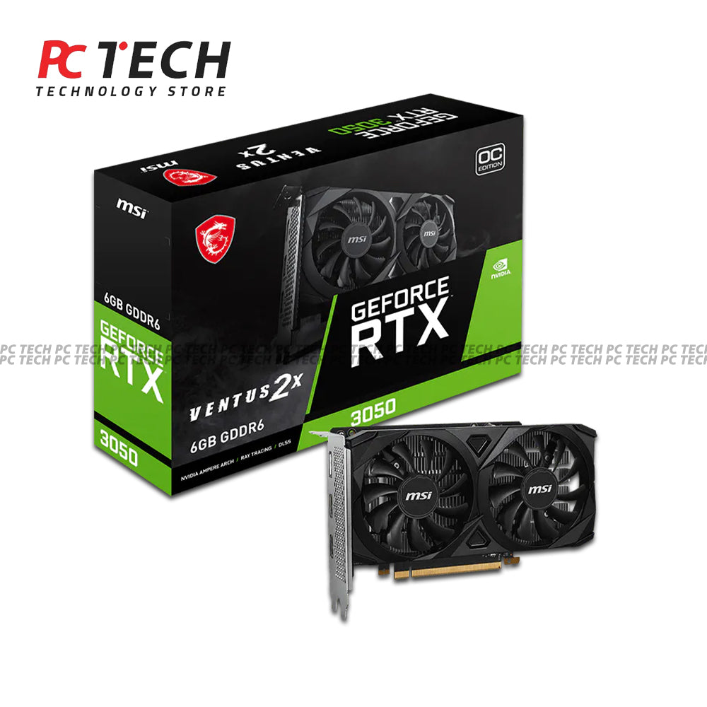 MSI GeForce RTX 3050 Ventus 2X 6GB Graphics Card | BOX VERSION