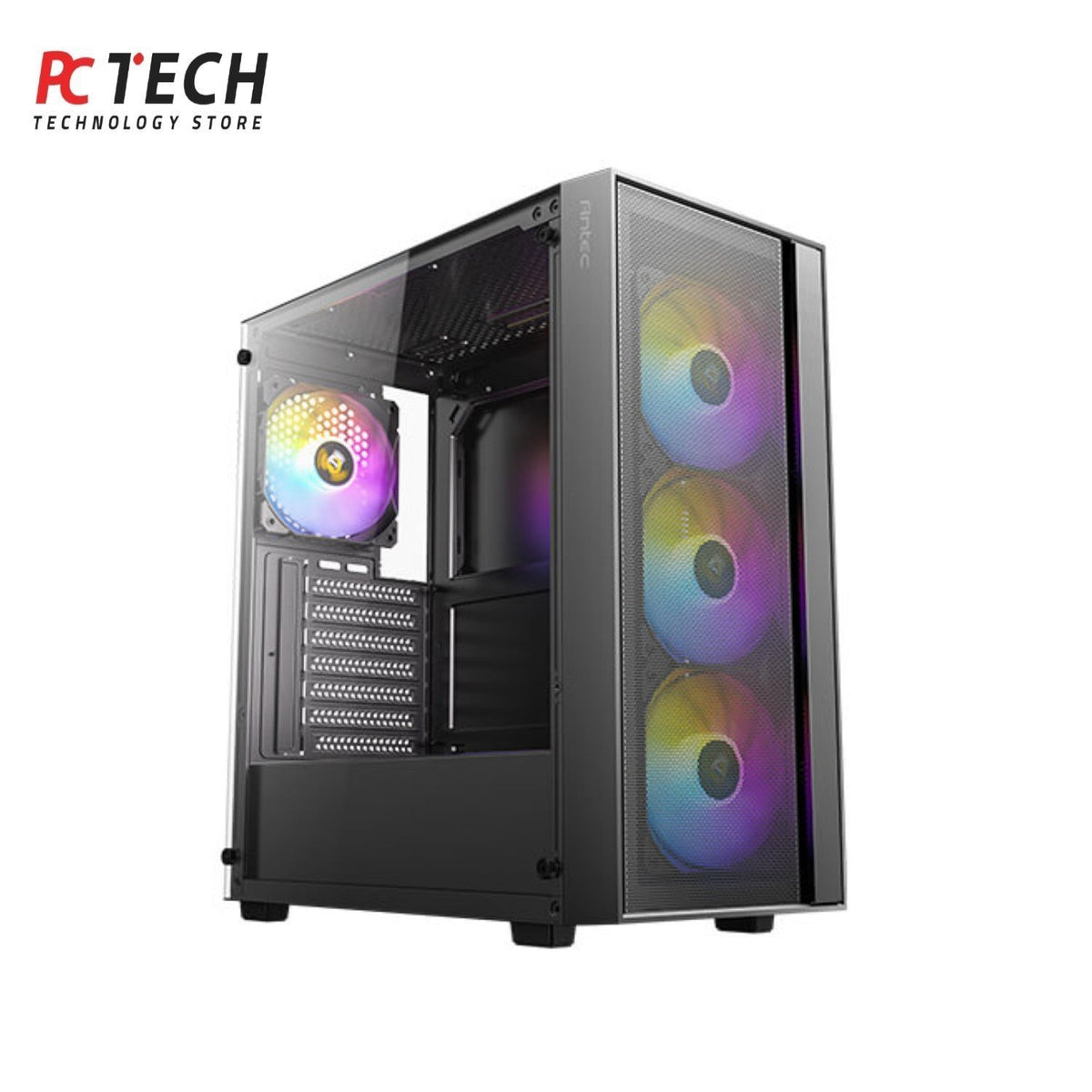 Antec AX65 Gaming Case with 4x ARGB Fans + 450W Antec Atom Power Supply