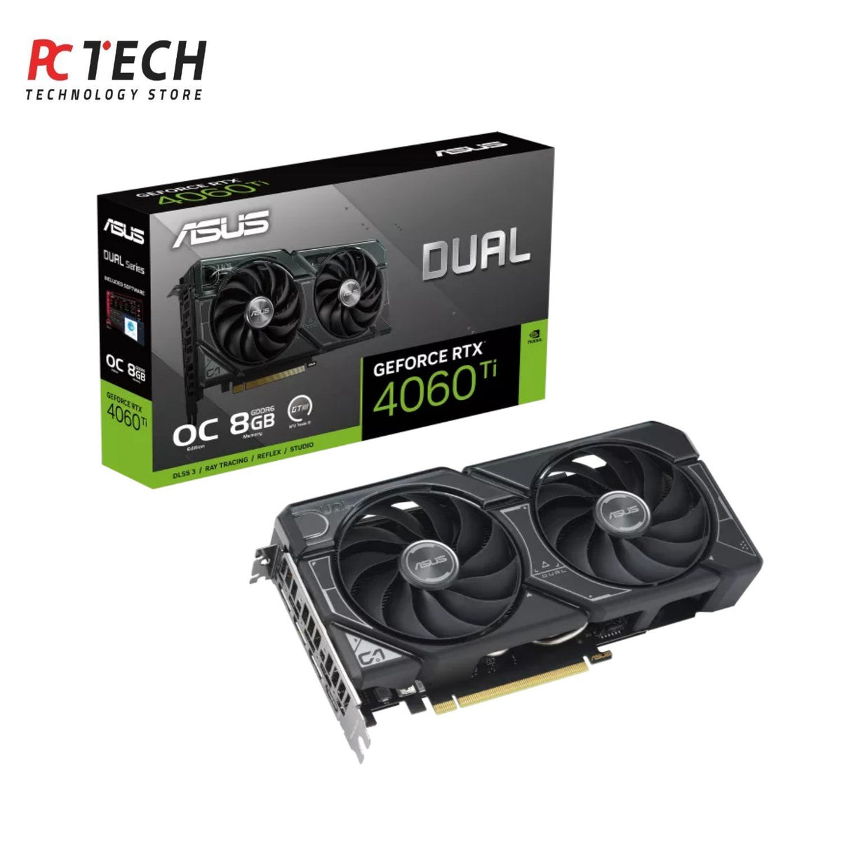 ASUS Dual GeForce RTX 4060 Ti OC 8GB GDDR6 – Tray Version
