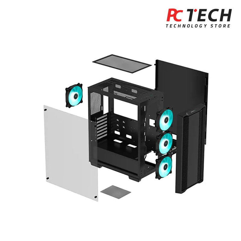 DEEPCOOL CC560 Case Tempered Glass, ABS Mid-Tower Computer Case