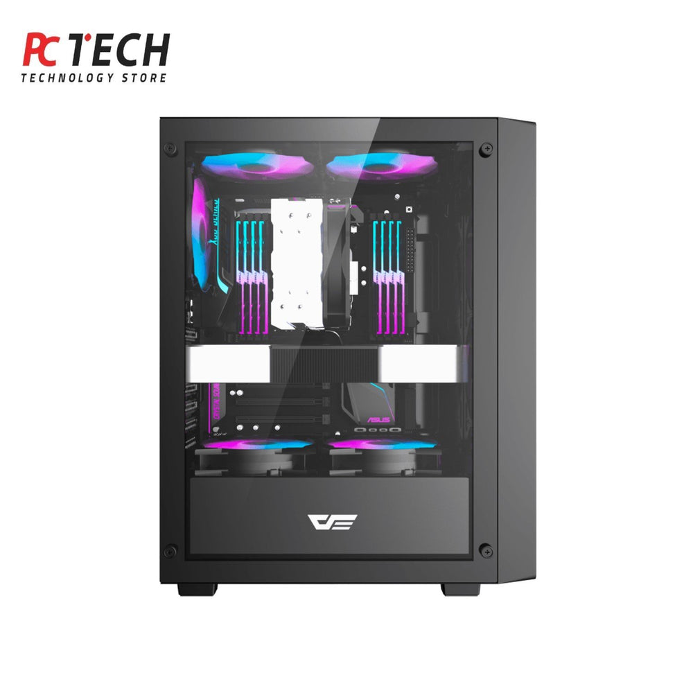 DarkFlash A305 + 650W 80+ Bronze PSU Mid‑Tower Mesh Case