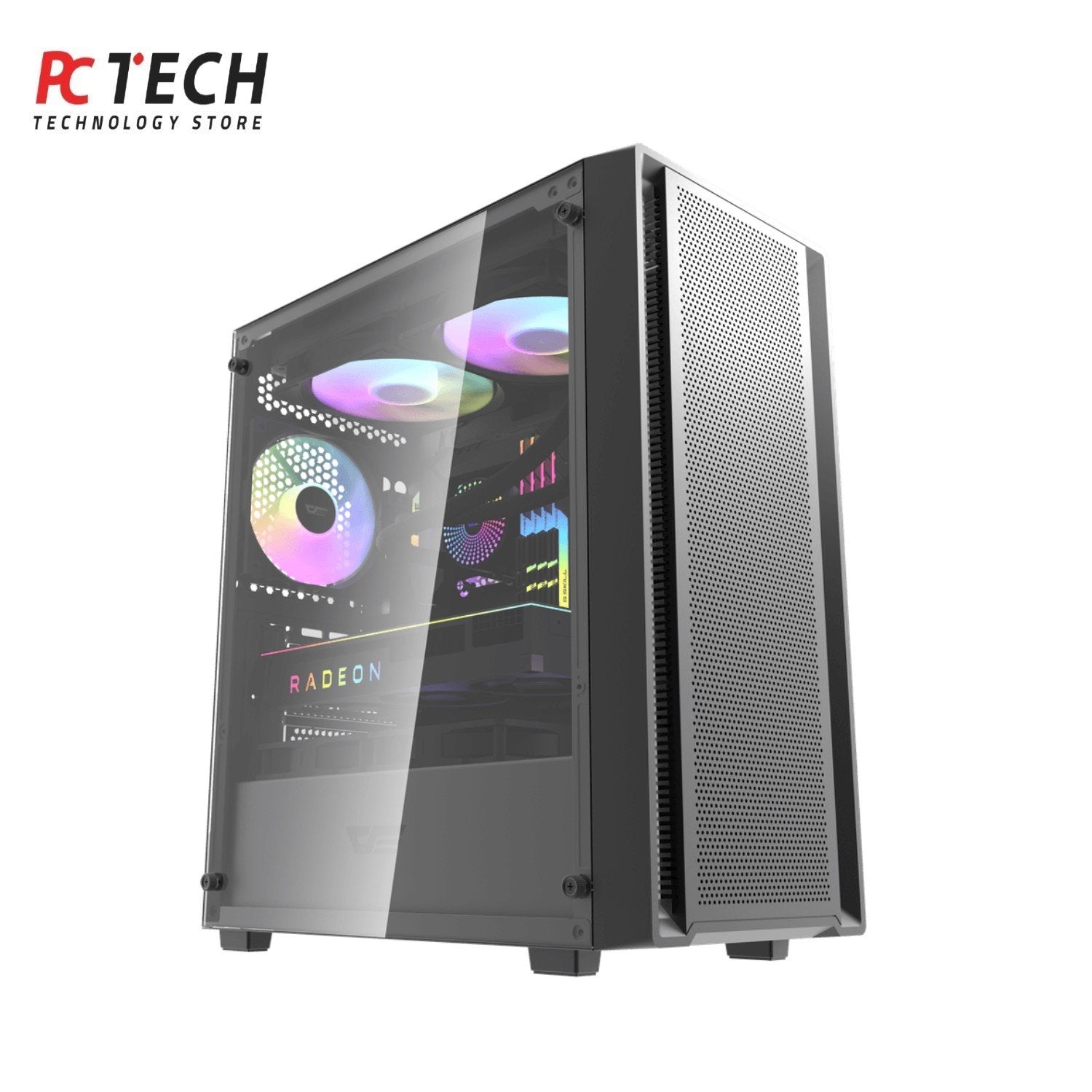 DK353 ATX Mid Tower Gaming PC Case with High Airflow Design