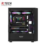 DK353 ATX Mid Tower Gaming PC Case with High Airflow Design