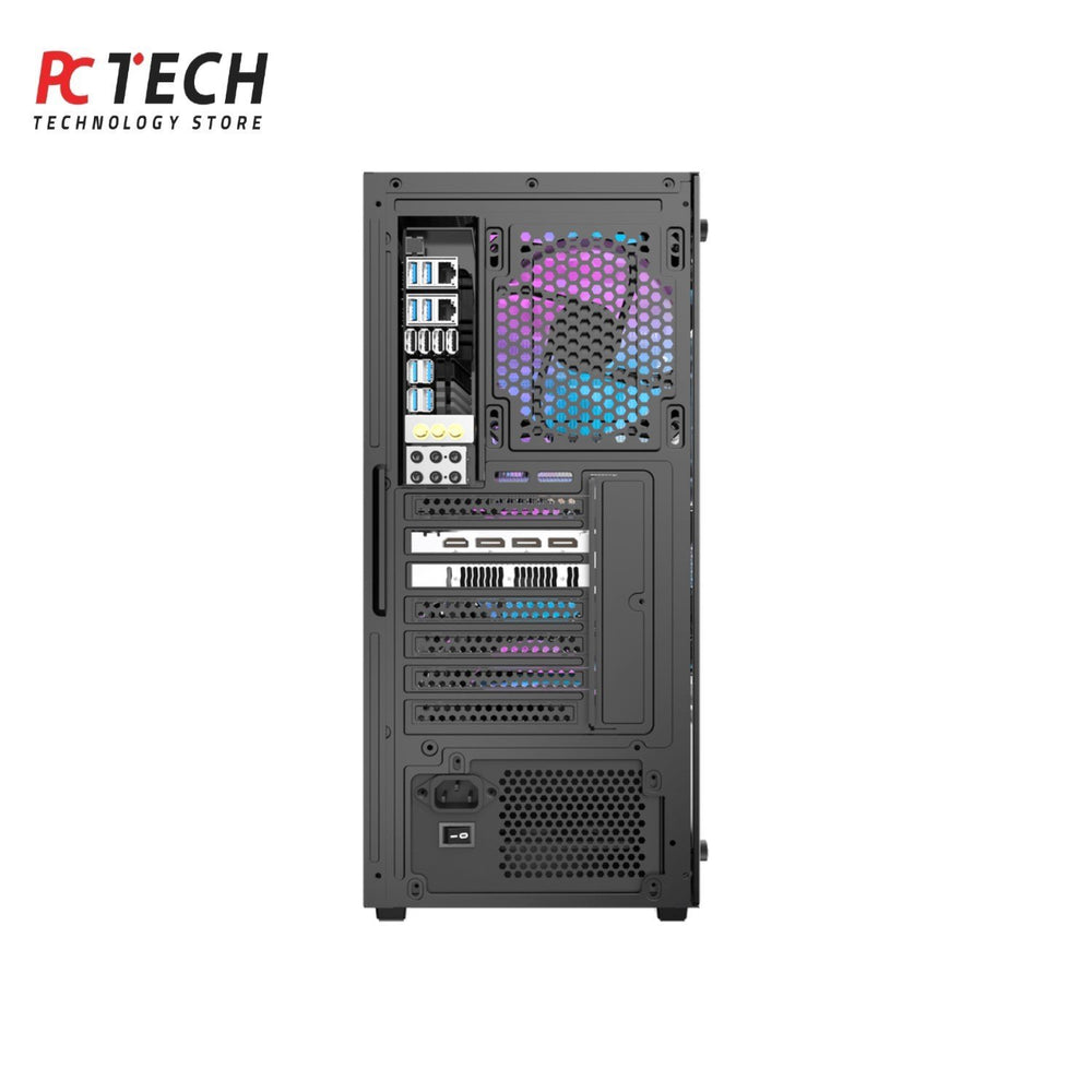 DarkFlash A305 + 650W 80+ Bronze PSU Mid‑Tower Mesh Case
