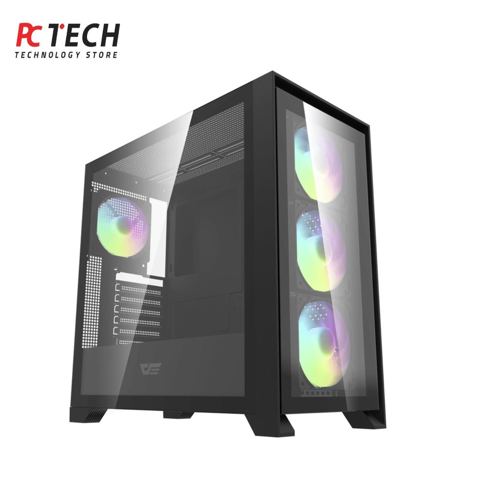 DarkFlash DRX90 Black Gaming Case – Mid Tower with RGB