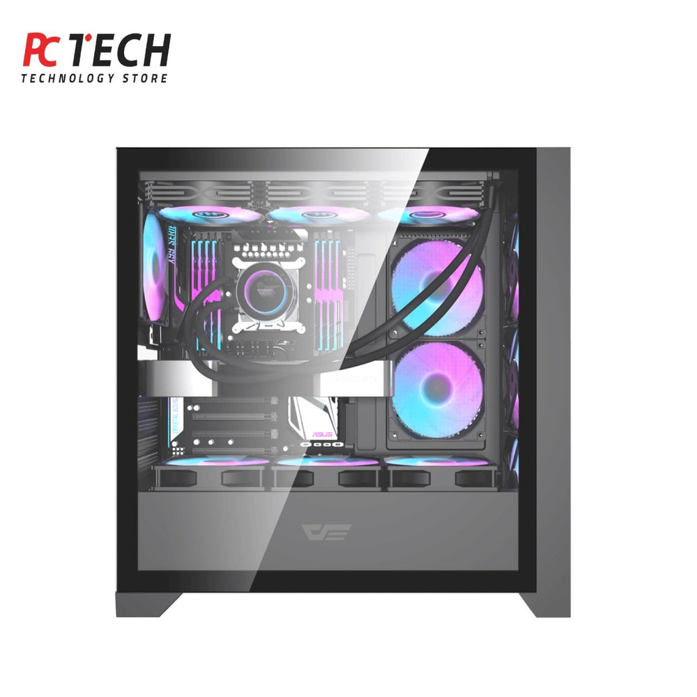 DarkFlash DRX90 Black Gaming Case – Mid Tower with RGB