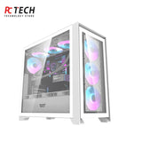 Darkflash DRX90 White PC Case with Aigo AT650 650W 80+ Bronze PSU