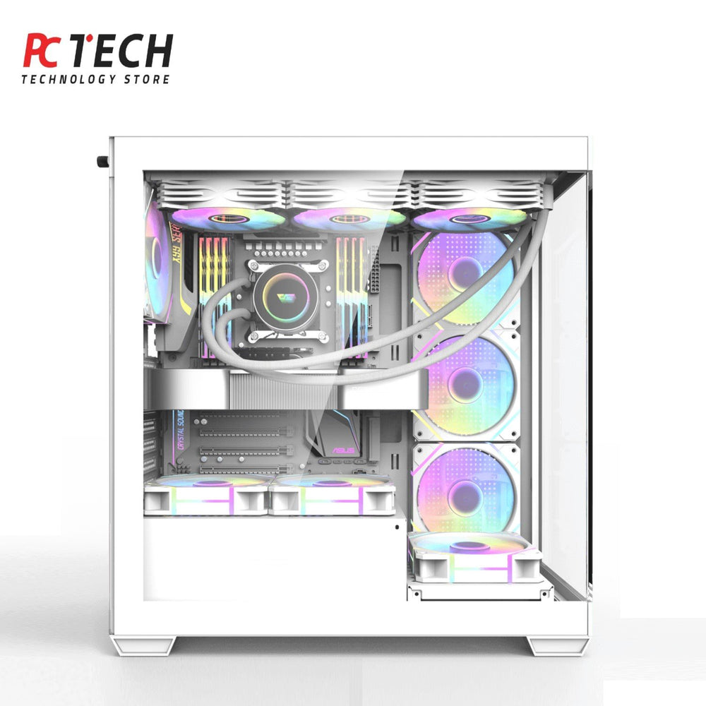 Darkflash DS900 White Case with Aigo AT750 750W 80+ Bronze PSU