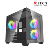 DarkFlash C275P M-ATX Computer Case, 240mm Radiator Support, 7x 120mm Fan Support