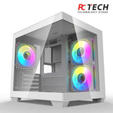 DarkFlash C275P M-ATX Computer Case, 240mm Radiator Support, 7x 120mm Fan Support