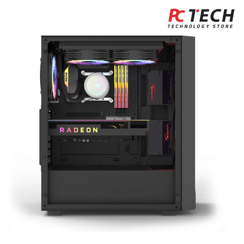 DarkFlash DK260 Air Tempered Glass ARGB + Psu 650W