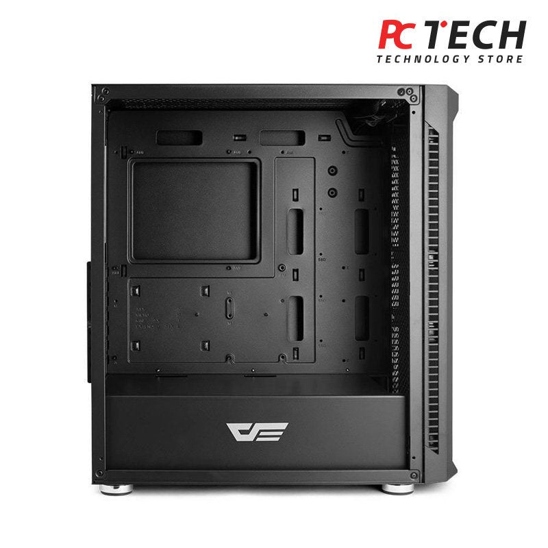 DarkFlash Gale DF140 Black EATX Full Tower Case, Mesh Front Panel and Tempered Glass