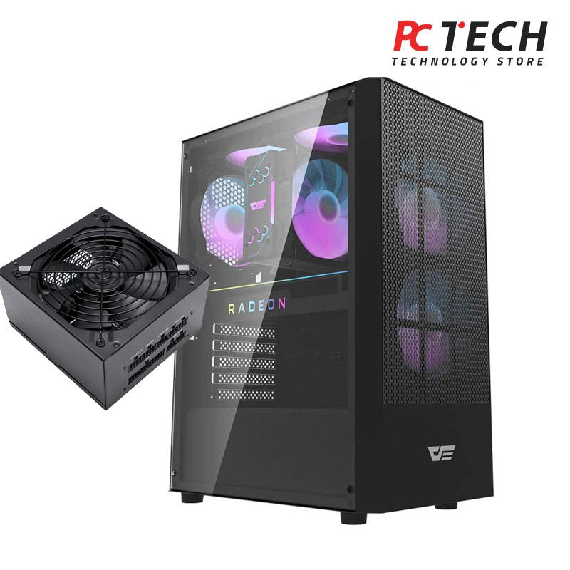 Darkflash A290 ATX Gaming Computer Case + Psu 650W