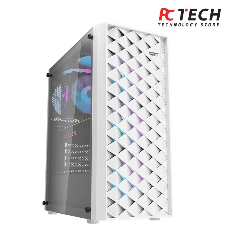 Darkflash DK351 ATX/M-ATX/ITX Gaming PC Case With Pre-installed 4 ARGB Case Fans