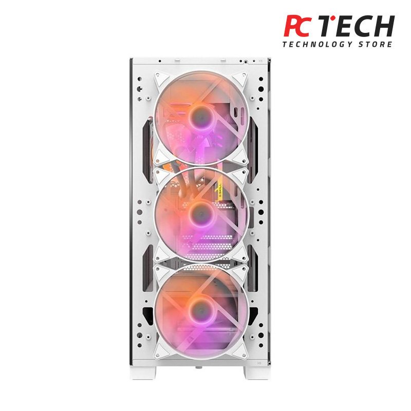 Darkflash DK361 White ATX CASE WITH 4 ARGB FANS